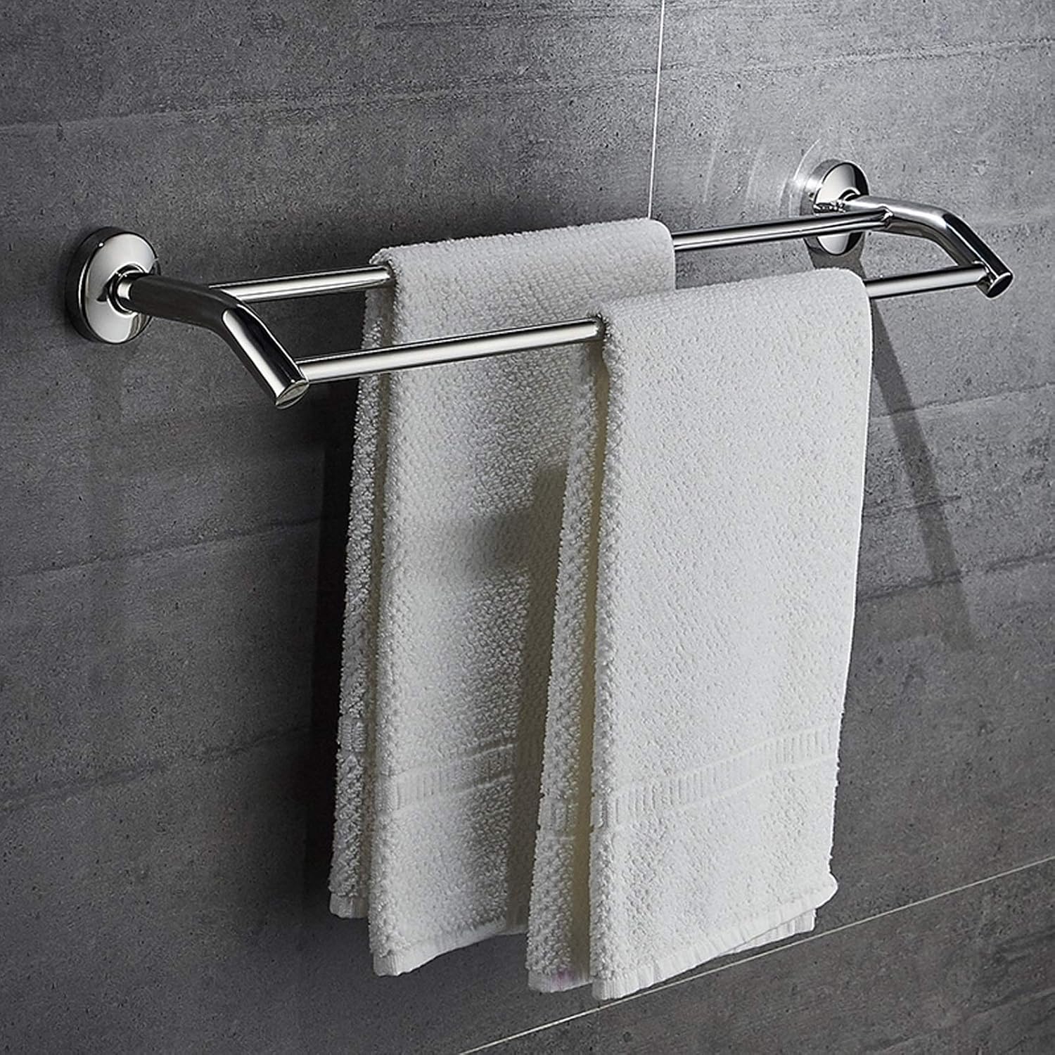 BOCbco Double Towel Rail 30cm Stainless Steel Bathroom Holder