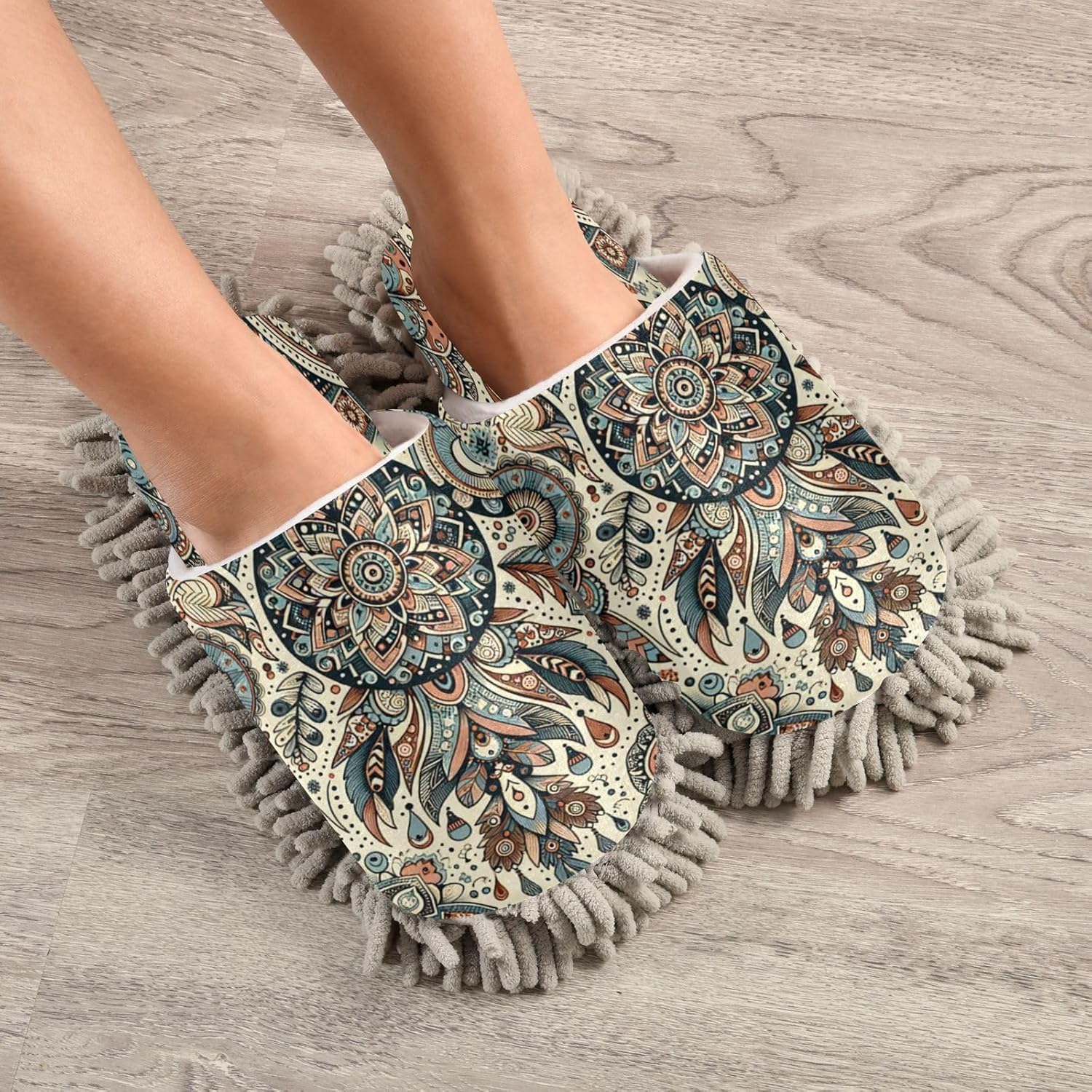 Zhirexin Mandala Pattern Cleaning Slippers 1