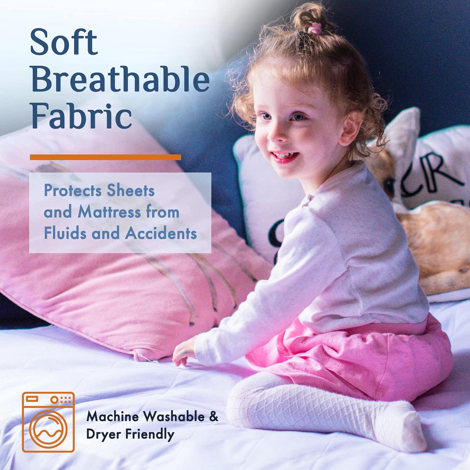 Idyll Nights Reusable Incontinence Bed Pad - Large 36x72 Waterproof Coverage
