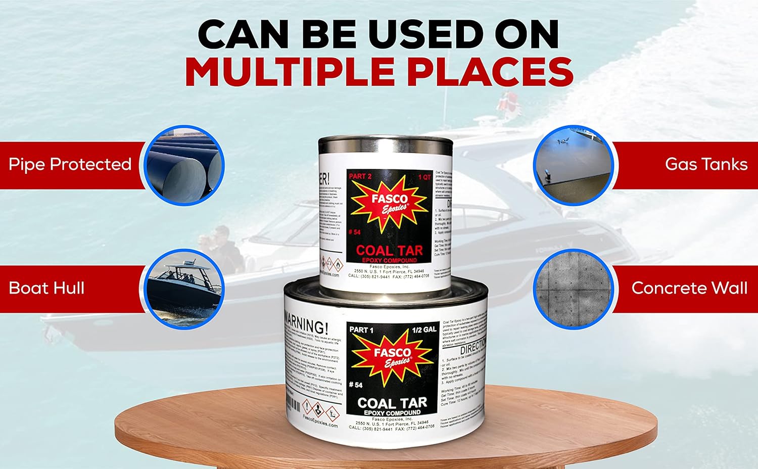 Fasco 54 Coal Tar Epoxy 3 Pint Kit 1