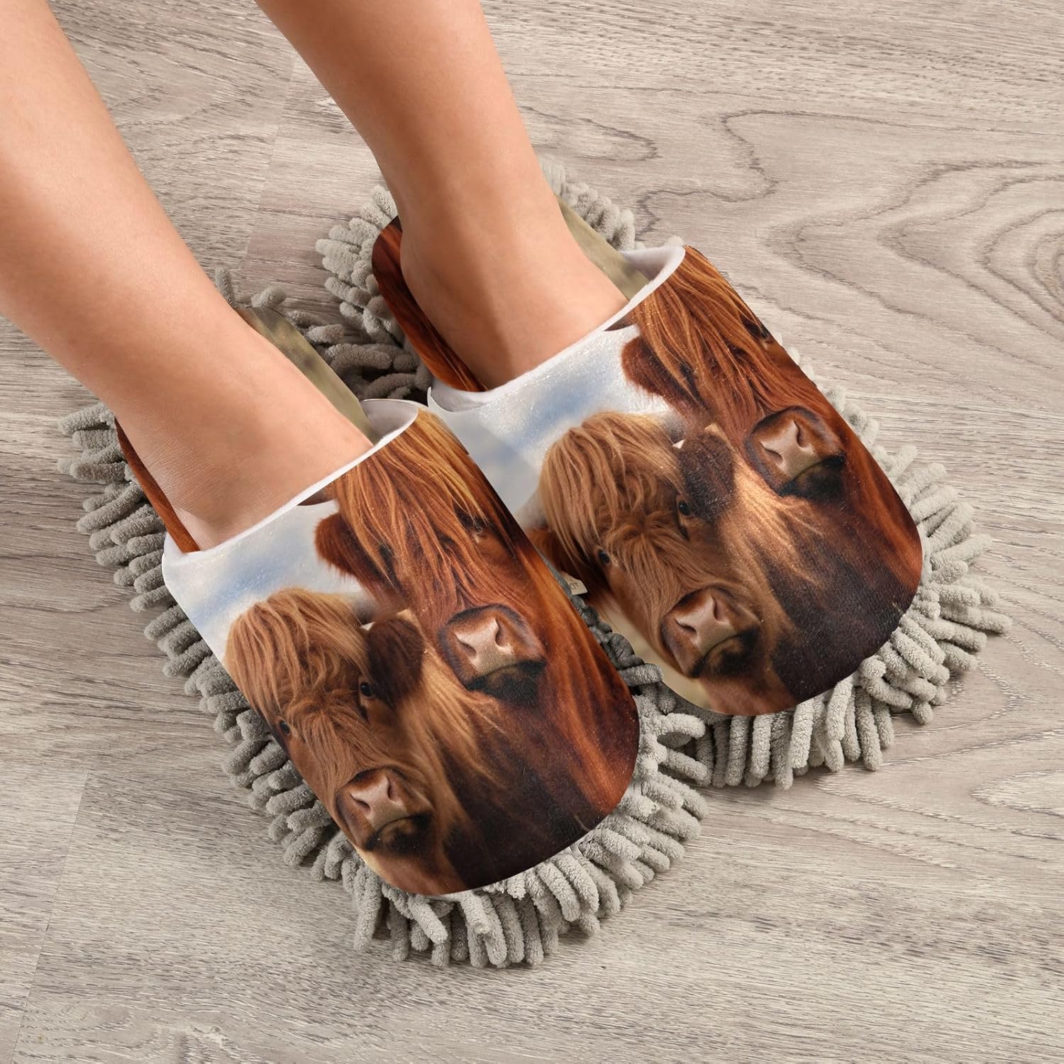 Zhirexin High Absorbency Mopping Slippers