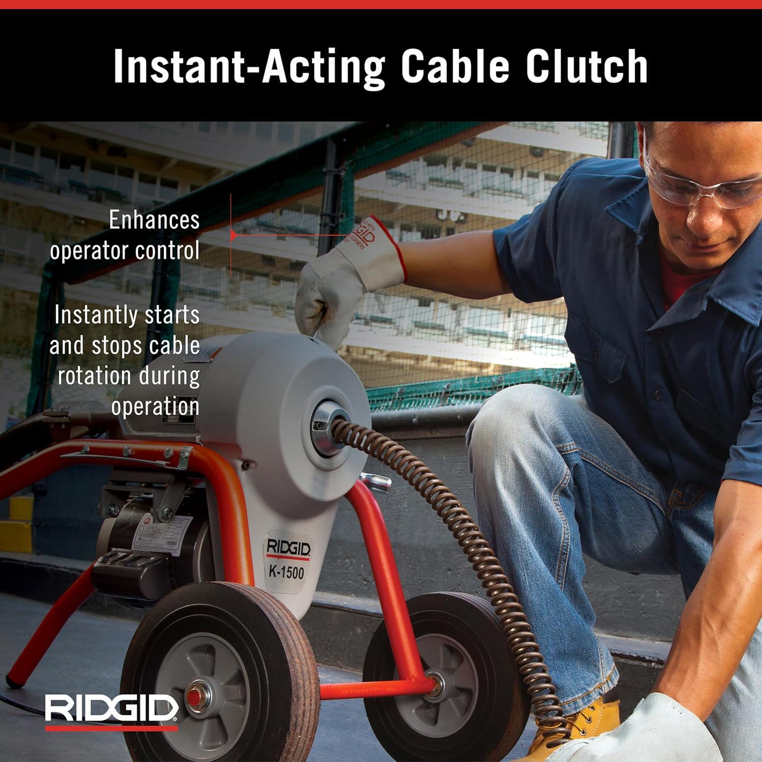 RIDGID 23717 K-1500B Sectional Drain Cleaner